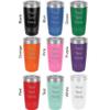 20-Ounce Vacuum Insulated Stainless Steel Tumbler Customized Double-Walled Laser Engraved Coffee Blue Mug, Boxing Gloves, Personalized view 3