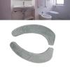 2 Pcs Toilet Warmer Cover Soft Comfortable Warm Washable Self Adhesive Flannel Toilet Seats Cover Cushion (Grey) view 3