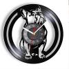 12 Inch Wall Clock French Bulldog Dog Breed Vinyl Record Wall Clock Animal Frenchie Pet Dog Puppy Bulldog Lover New Year Gift Living Room Decor view 1