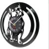 12 Inch Wall Clock French Bulldog Dog Breed Vinyl Record Wall Clock Animal Frenchie Pet Dog Puppy Bulldog Lover New Year Gift Living Room Decor view 2