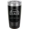 20-Ounce Vacuum Insulated Stainless Steel Tumbler Customized Double-Walled Laser Engraved Purple Coffee Mug, Football Coach, Personalized view 1