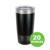 20-Ounce Vacuum Insulated Stainless Steel Tumbler Customized Double-Walled Laser Engraved Purple Coffee Mug, Football Coach, Personalized view 3