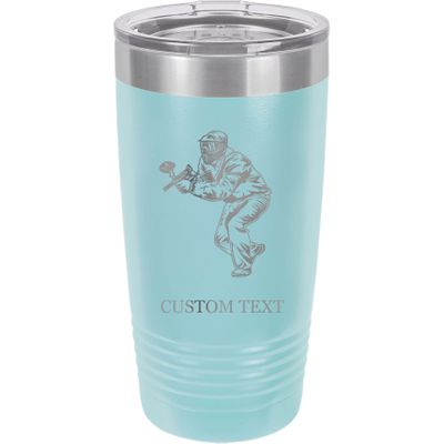 20-Ounce Vacuum Insulated Stainless Steel Tumbler Customized Double-Walled Laser Engraved Orange Coffee Mug, Paintball, Personalized