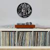 12 Inch Wall Clock Electric Guitars Vinyl Music Record Wall Clock for Rock N Roll Band Studio Heavy Metal Vinyl Disk Crafts Watch Club Pub Decor view 3