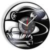 12 Inch Wall Clock Retro Drifting Car Vinyl Record Retro CD Disc Wall Clock Boys Room Home Decor Wall Watch Cyclone Drift Car Lovers view 1