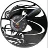 12 Inch Wall Clock Retro Drifting Car Vinyl Record Retro CD Disc Wall Clock Boys Room Home Decor Wall Watch Cyclone Drift Car Lovers view 2