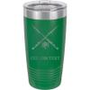 20-Ounce Vacuum Insulated Stainless Steel Tumbler Customized Double-Walled Laser Engraved Red Coffee Mug, Fishing Rod, Personalized view 1