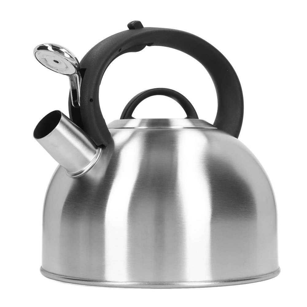 3 Liter Whistling Tea Kettle,Whistling Stovetop Tea Kettle,Stainless Steel Teapot, Fast Heating One Touch Buttons Whistling Kettle with Insulated Handle for Milk Tea Coffee