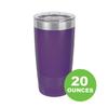 20-Ounce Vacuum Insulated Stainless Steel Tumbler Customized Double-Walled Laser Engraved Coffee Black Mug, Cowboy, Personalized view 3