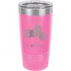 20-Ounce Vacuum Insulated Stainless Steel Tumbler Customized Double-Walled Laser Engraved Light Blue Coffee Mug, Motorcycle, Personalized view 1