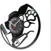 12 Inch Wall Clock Pet Groomer Sign Barber Salon Vinyl Record Wall Clock Animal Care Business Display Artwork Dog Grooming Music Album Wall Clock view 1