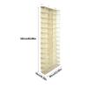 26 Pocket Shoe Organizer, Crystal Clear Over The Door Hanging Closets Storage Bag for Shoes, Sneakers or Accessories(Beige) view 2