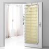 26 Pocket Shoe Organizer, Crystal Clear Over The Door Hanging Closets Storage Bag for Shoes, Sneakers or Accessories(Beige) view 4