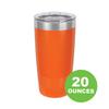 20-Ounce Vacuum Insulated Stainless Steel Tumbler Customized Double-Walled Laser Engraved Light Blue Coffee Mug, Rooster, Personalized view 3