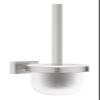 GROHE Start Cube 40977DC0 Toilet Brush Holder, Wall Mounted, Concealed Fixings, Mounting Plate Included, Long-Lasting Gloss, Supersteel view 1