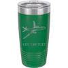20-Ounce Vacuum Insulated Stainless Steel Tumbler Customized Double-Walled Laser Engraved Pink Coffee Mug, Plane, Personalized view 1