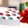 Andaz Press Valentine's Day Heart Shaped Box With Lid, Cupcakes Reusable Heart Shaped Valentines Box For Mini Cupcakes, Dessert Treat Box, Reusable Food Safe Packaging, 8"X6", 1-Pack view 4