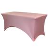 YOUR CHAIR COVERS Rectangular Spandex Table Covers 8ft Fitted Tablecloth Wedding Event Patio Table Decorations Elastic Fabric Stretch Table Covers for 8 ft Folding Table (Dusty Rose) view 1