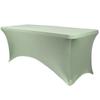 YOUR CHAIR COVERS Rectangular Spandex Table Covers 8ft Fitted Tablecloth Wedding Event Patio Decorations Elastic Fabric Stretch Tables Cover for 8 ft Folding Table (Sage) view 1