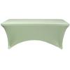 YOUR CHAIR COVERS Rectangular Spandex Table Covers 8ft Fitted Tablecloth Wedding Event Patio Decorations Elastic Fabric Stretch Tables Cover for 8 ft Folding Table (Sage) view 2