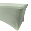 YOUR CHAIR COVERS Rectangular Spandex Table Covers 8ft Fitted Tablecloth Wedding Event Patio Decorations Elastic Fabric Stretch Tables Cover for 8 ft Folding Table (Sage) view 3