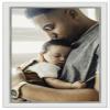 Amanti Art Picture Frame 20x30 Photo Frame, Eva White Silver Narrow Wood Framing for your Wedding Photos, Family Pictures, Diploma, Certificate, Kids Art Gift for Mom or Poster Wall Decor view 1