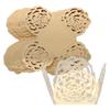 NUOBESTY Paper Truffle Wrapper 100pcs Chocolate Tray Paper Square Candy Cup Bride Chocolate Wrapping Liner view 1