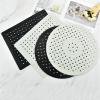 Colorful Mandala Pattern Dish Drying Mat Non-slip Quick Drain Kitchen Table Anti Slip Soft Rubber Sink Mat Drying Dishes Heat Insulation Protector Multifunctional Bathroom Home ( Color : B White ) view 2