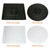 Colorful Mandala Pattern Dish Drying Mat Non-slip Quick Drain Kitchen Table Anti Slip Soft Rubber Sink Mat Drying Dishes Heat Insulation Protector Multifunctional Bathroom Home ( Color : B White ) view 3