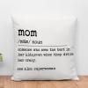 16x16in Mom Definition Word Description Throw Pillow Cushion Mom Noun Definition Sofa Pillow Dictionary Artwork Typography Print Linen Throw Pillow Case with Zippe for Living Room Family Sign view 1