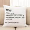 16x16in Mom Definition Word Description Throw Pillow Cushion Mom Noun Definition Sofa Pillow Dictionary Artwork Typography Print Linen Throw Pillow Case with Zippe for Living Room Family Sign view 3