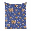 Custom Pet Face/Name Blanket Personalized Cat Photo Face Customized Pet Picture Throw Blankets for Pet Lover Family Birthday - Soft Throw Blanket 60"x80" view 1