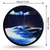 AECEVAN 17.3'' Moving Sand Art Decor, 360 Rotation Wall Art. Liquid 3D Sand Art, Kids Sand Art Kit. Home Office Decor view 4