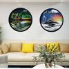 AECEVAN 17.3'' Moving Sand Art Decor, 360  Rotation Wall Art Sculpture Decoration 3D Kids' Sand Art Kits Liquid Motion Sand Painting Art Living Room Home Office Decoration for Art Gallery Decor view 4