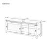 KLMM Modern Homes Collection Wood Storage Bench with 2 Cabinets, Suitable for Entrance, Hallway, Living Room (Gray@F>) view 3