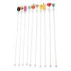 10PCS Cocktail Stirring Stick, Cocktail Mixing Sticks Stirring Rod Cocktail Swizzle Drink Stir Sticks for Dinner Party(S) view 1