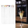 10PCS Cocktail Stirring Stick, Cocktail Mixing Sticks Stirring Rod Cocktail Swizzle Drink Stir Sticks for Dinner Party(S) view 4
