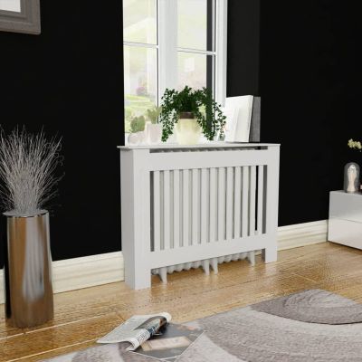 Keketa White MDF Radiator Cover Heating Cabinet 44" for Home, Living Room, Office