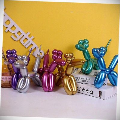 100x Metallic Animal Flower Party Twist Latex Tying Long Strip Balloons Hanging Balloon Bright Color for Wedding Decoration Banner Air Balloon