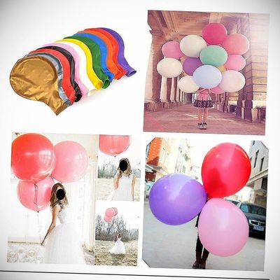 10x 36 Inch Giant Latex Balloons Float W Helium Large Wedding Decor Clear Hanging Balloon Bright Color for Wedding Decoration Banner Air Balloon