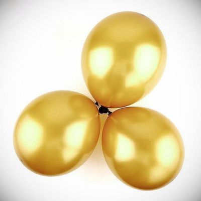 12 Inch 100x Gold Pearl Latex Thick Party Balloons 3.2g Helium Floating Hanging Balloon Bright Color for Wedding Decoration Banner Air Balloon