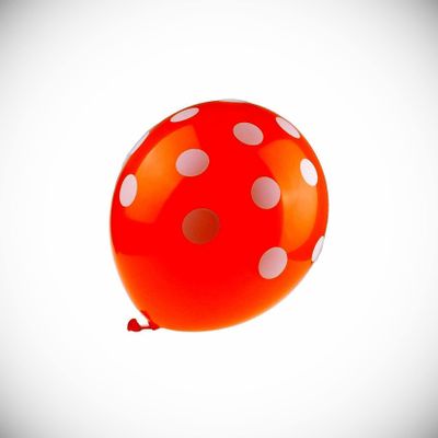 12 Inch 100x Orange Dot Polka Latex Thick Party Balloons 3.2g Helium Float Hanging Balloon Bright Color for Wedding Decoration Banner Air Balloon