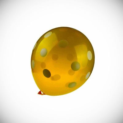 12 Inch 100x Yellow White Dot Polka Latex Thick Party Balloons 3.2g Helium Float Hanging Balloon Bright Color for Wedding Decoration Banner Air Balloon