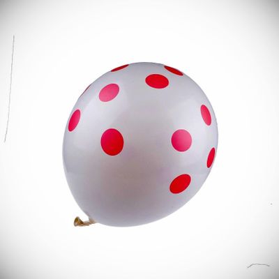 12 Inch 100x White Dot Polka Latex Thick Party Balloons 3.2g Helium Float Hanging Balloon Bright Color for Wedding Decoration Banner Air Balloon