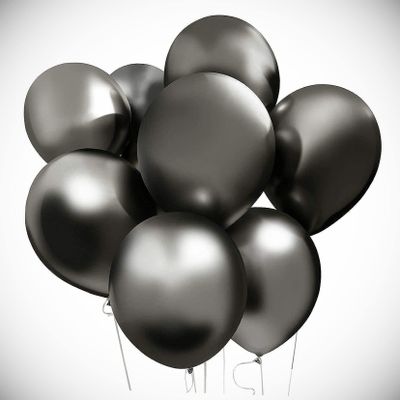 100pcs 12 Inch Latex Black Balloons For Party Decorations Hanging Balloon Bright Color for Wedding Decoration Banner Air Balloon