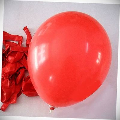 12 Inch 100x Hot Red Pearl Latex Thick Party Balloons 3.2g Helium Floating Hanging Balloon Bright Color for Wedding Decoration Banner Air Balloon