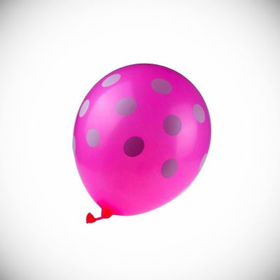12 Inch 100x Pink Dot Polka Latex Thick Party Balloons 3.2g Helium Floating Hanging Balloon Bright Color for Wedding Decoration Banner Air Balloon