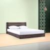Fast Furnishings Twin Size Farmhouse Wood Industrial Low Profile Platform Bed Frame view 2