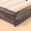 Fast Furnishings Twin Size Farmhouse Wood Industrial Low Profile Platform Bed Frame view 3