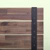 Fast Furnishings Twin Size Farmhouse Wood Industrial Low Profile Platform Bed Frame view 4